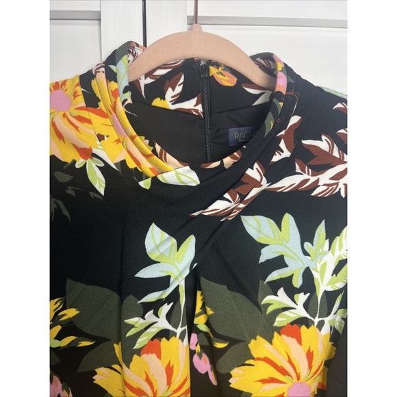 Rachel Roy Sleeveless Floral Stretch Dress Women's Size 14W - Picture 3 of 11